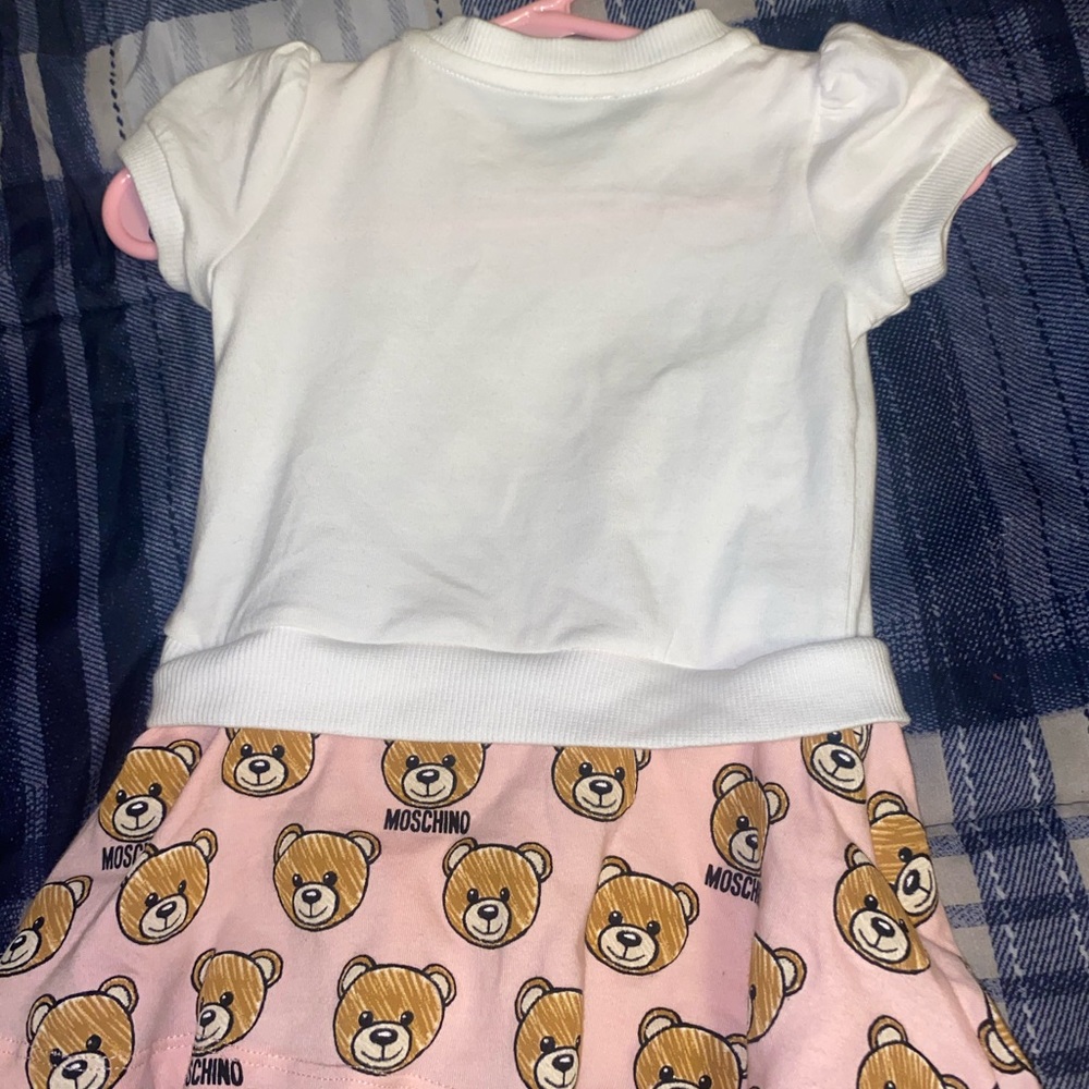 Babygirl moschino dress 3/6 months